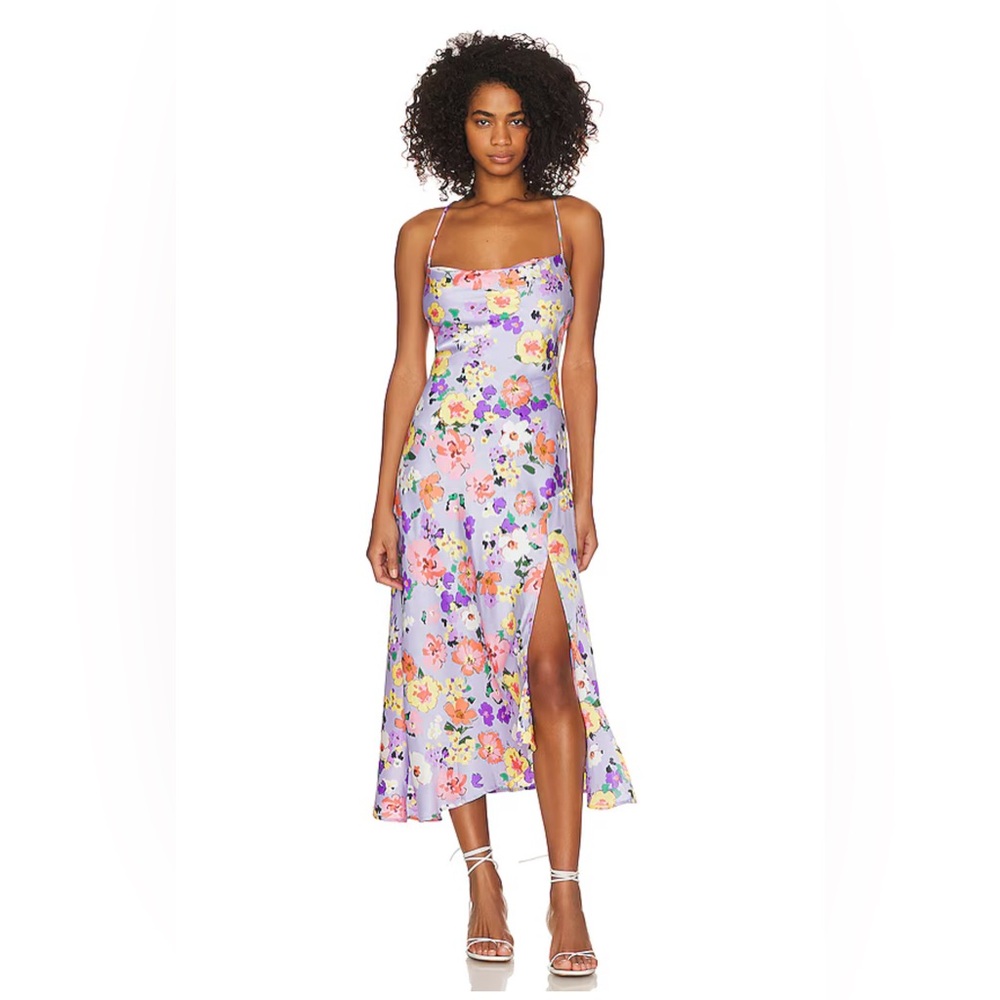 Astr Multicolor Floral Midi Dress